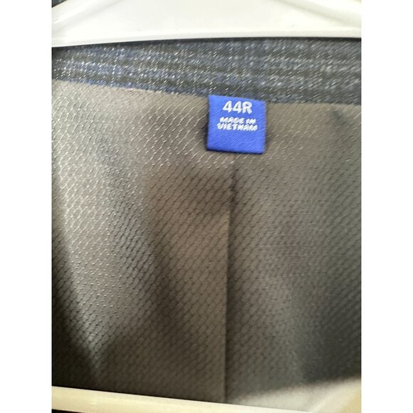 Apt 9 Mens Slim Fit Premier Flex Essential Blazer 44R Plaid Black Polyester - Picture 3 of 8